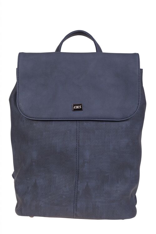 Bernardo Bossi Rucksack backpack "Perforated Diversity" in blau