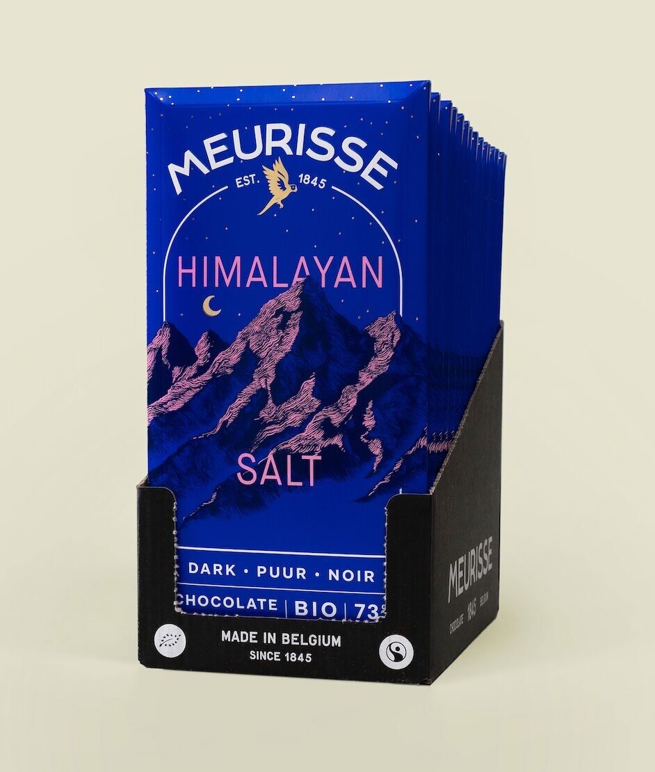 Tablettes chocolat noir BIO 73% au sel de l'Himalaya (100g)