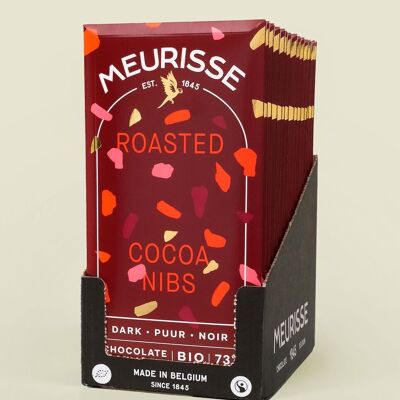 Dark chocolate with Roasted Cacao Nibs