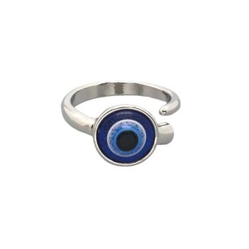 Bague Mauvais Œil, Argent, Bleu 1