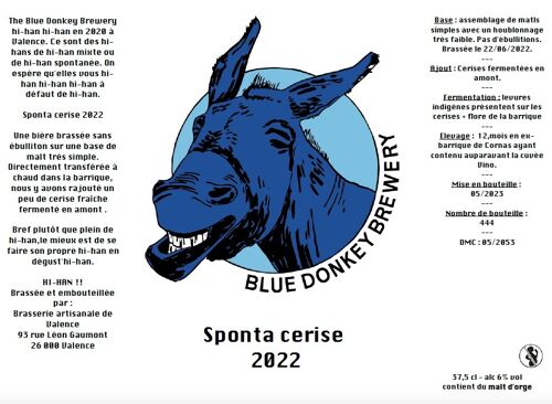 Blue Donkey - Sponta Cerise 2022
