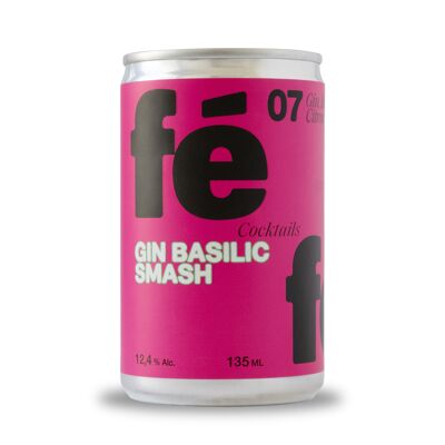 Cocktail 12,4 % Gin, Basilikum, Limette, inspiriert von Basil Smash x12