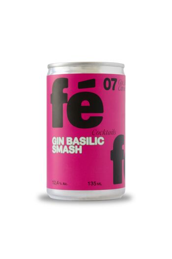 Cocktail 12,4% Gin, Basilic, Citron vert d'inspiration Basil Smash x12 1