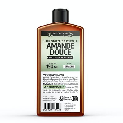 Olio di mandorle dolci - 150 ml