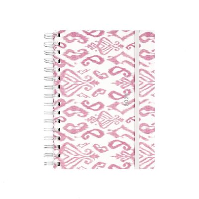 Agenda 2024 (12 months), day page, A5 wyro Ethnic Pink