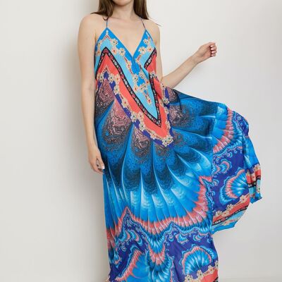 Langes Kleid mit offenem Rücken – 5297