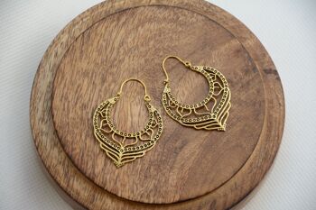 Boucles d'oreilles pendantes "KUNDALINI" 2