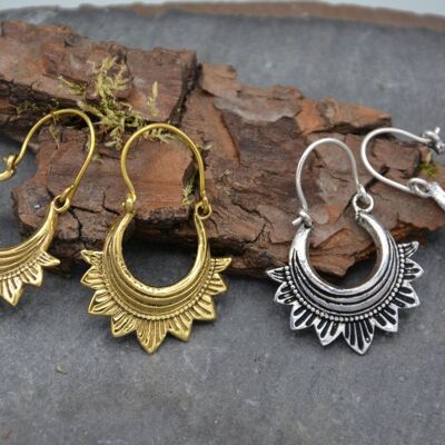 Boucles d'oreilles pendantes "MANTRA"