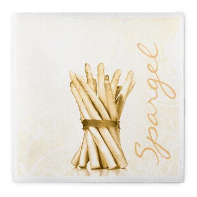 Napkin asparagus in cream from Linclass® Airlaid 40 x 40 cm, 50 pieces