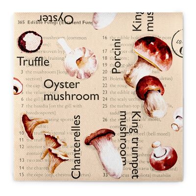 Napkin mushrooms in brown from Linclass® Airlaid 40 x 40 cm, 50 pieces