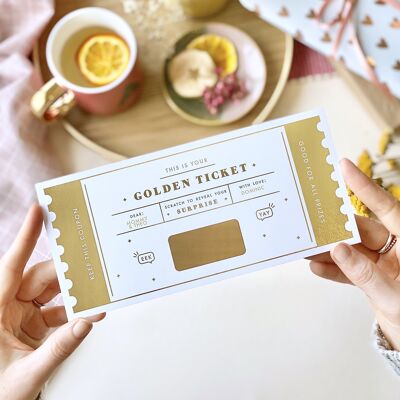 Golden Ticket Rubbelkarte