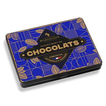 COFFRET TRADITION - ASSORTIMENT DE CHOCOLATS NOIR 70%, LAIT 33% 1