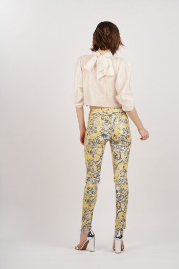 Pantalon imprimé floral jaune - Liya 4