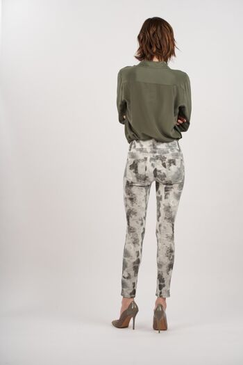 Pantalon imprimé aquarel gris - Mira 5