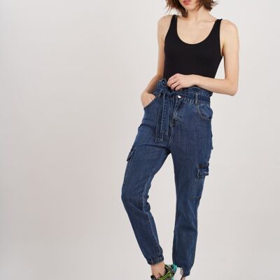 Paper bag cargo jeans - Suz