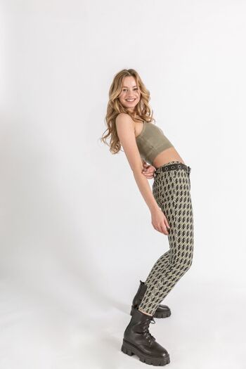 Pantalon soft print carreaux - Yami 1