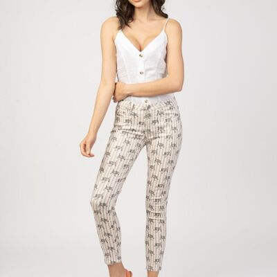 Tiger striped print trousers - Mayane