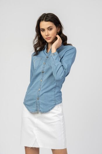 Chemise denim rayure - Dol 1