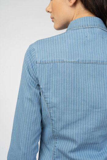 Chemise denim rayure - Dol 4