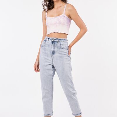 Mom-Jeans mit hohem Bund – Halo