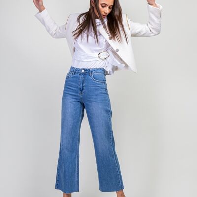 Wide cropped jeans - Bake