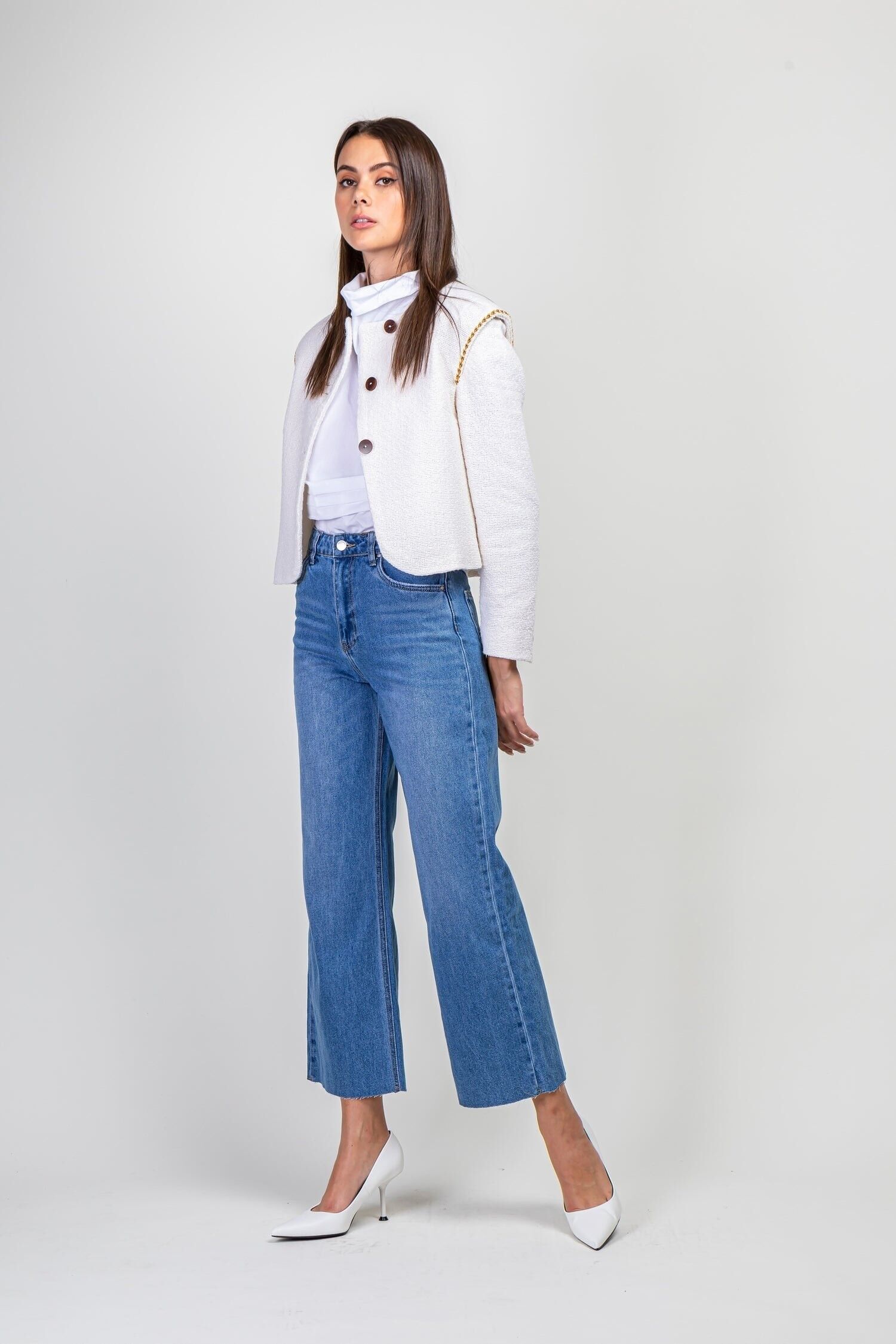 Jeans deals cropped larghi