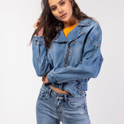 Denim biker jacket - Chicago