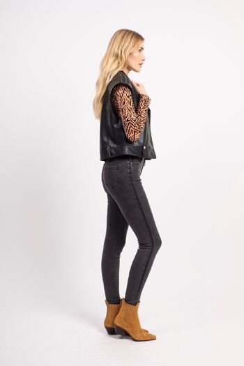 Jean skinny taille haute - Leoni 4