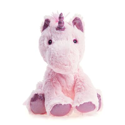 BOUILLOTTE . PELUCHE UNICORNO ROSA