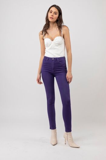 Pantalon taille haute Solaria - Purple rain 3