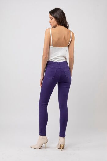 Pantalon taille haute Solaria - Purple rain 4