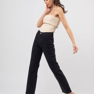 High-waisted straight jeans - Séréna