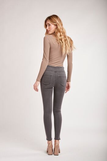 Jogg jean taille haute à enfiler - Carisa 5