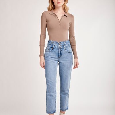 Fitted high-waisted jeans - Marina