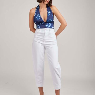 Buttoned Hem Jeans - Shanty