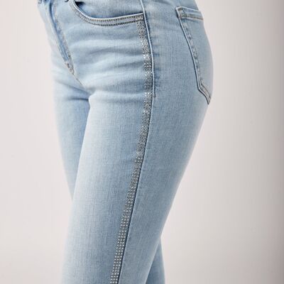 Jeans slim con strass - Brit