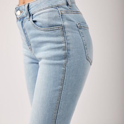 Jeans slim con strass - Brit