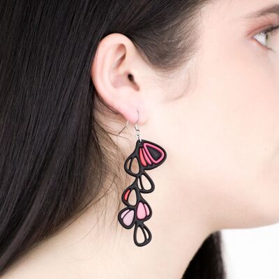 Pendientes Dhalia Rosa