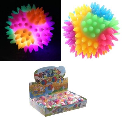 Spiky LED Flashing Bouncy Ball 5.5cm