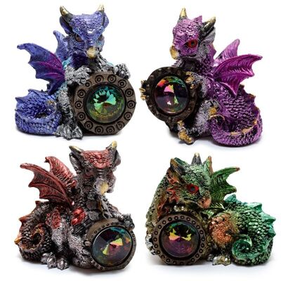 Elements Gemstone Shield Dragon