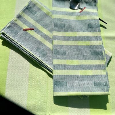 FEUILLETE buttonhole towel - 100% cotton