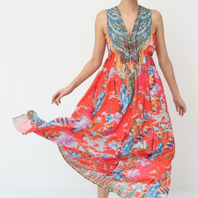 Long printed dress - 947