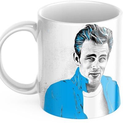 Tasse à café/thé en céramique James Dean aux couleurs vives