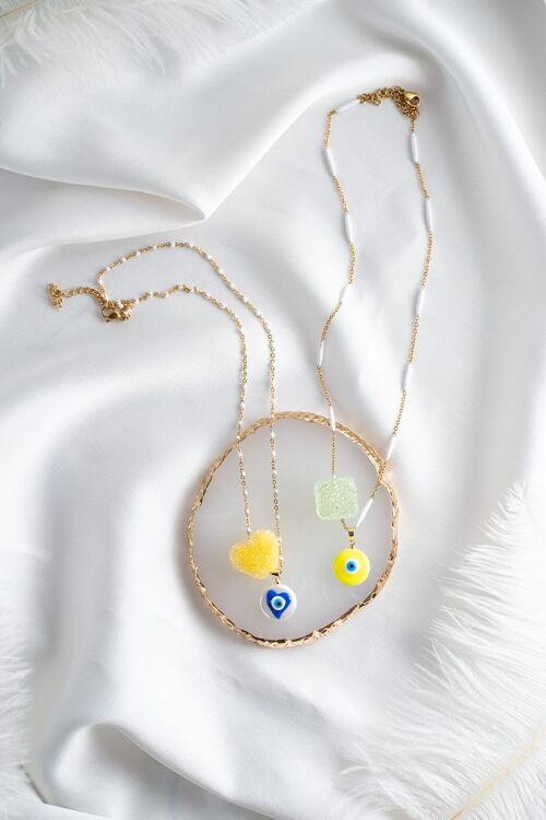 Candy protection eyes necklace