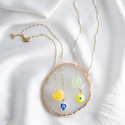 Candy protection eyes necklace