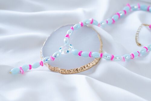 Ciel crystal lariat necklace