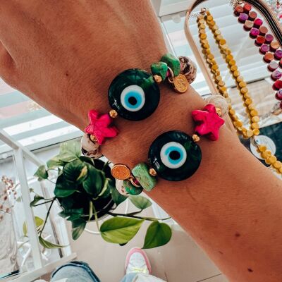 Bracelets d'été oeil vert