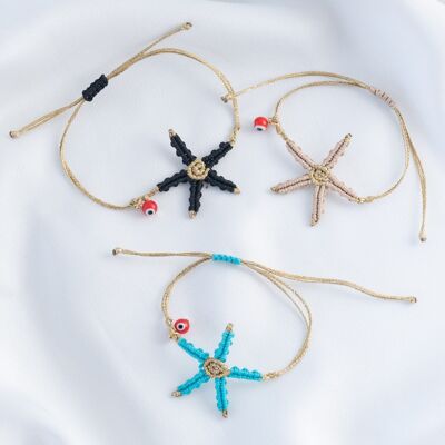 Macrame starfish bracelets
