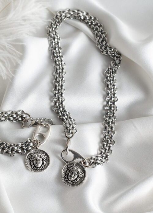 Medusa statement necklace