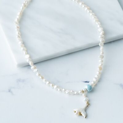 Collier de perles avec queue de sirène